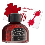 British Diamine Fountain Pen Ink Bottle, Diamine Ruby Ink Bottle 80ml