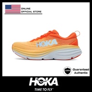 Hoka Bondi 8 Mesh breathable Running Shoes 1123202-PBAY Orange Mens and womens marathon
