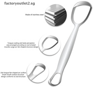 Fcsg Stainless Steel Tongue Scraper Oral Care Hygiene Cleaner Brush Jelly