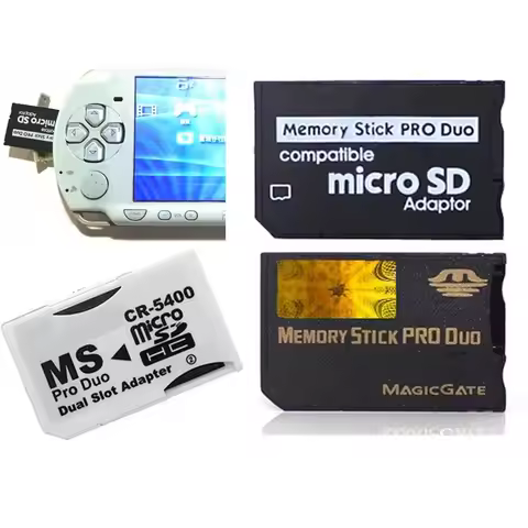 CR5400 For PSP 1000 PSP 2000 PSP 3000 TF SD Card to MS Pro Duo Memory Card Slot Adapter