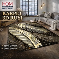 HOM Malang | RUYI 3D Carpet | Modern motif PRINTING carpet 200 x 300