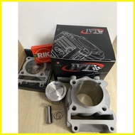 ♙ ▬ ☢ JVT CYLINDER BLOCK MIO SPORTY/NOUVO/SOULTY CHROME BORE/STEEL BORE 54mm/59mm/61mm/63mm
