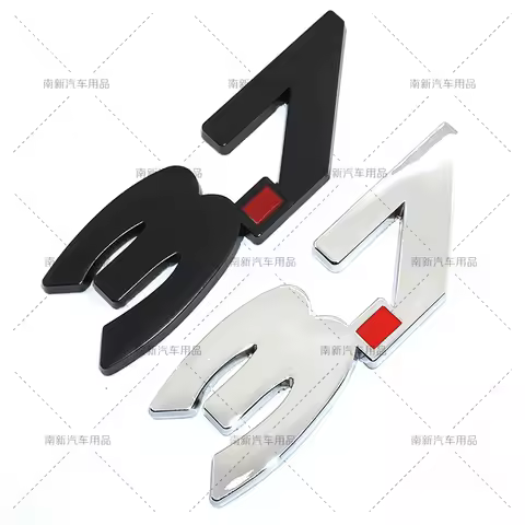 Suitable for Ford Mustang Emblem 3.7 Metal Displacement Emblem 3.7 Displacement Emblem Car Sticker
