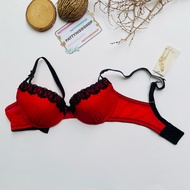 P2) Play boy D32 E32 Bra With Underwire Thin Foam There Is A Channel That Can Add Bubbles.