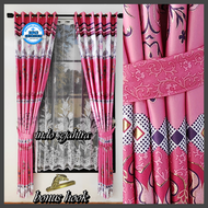 Gorden Pintu dan Jendela Ruang Tamu Mewah Blackout Printing Import Pink Hijau Biru Ungu Terbaru