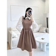 She9999 D276 - Brown Shirt SET