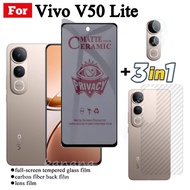 3 IN 1 Vivo V50 Lite 4G Anti-Spy Privacy Ceramic film For Vivo V50 Lite 5G V40 Lite Camera Lens Glas