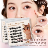 eelloo Self-Adhesive False Eyelashes No Glue Needed Mermaid Style Reusable Natural Volume Eyelashes
