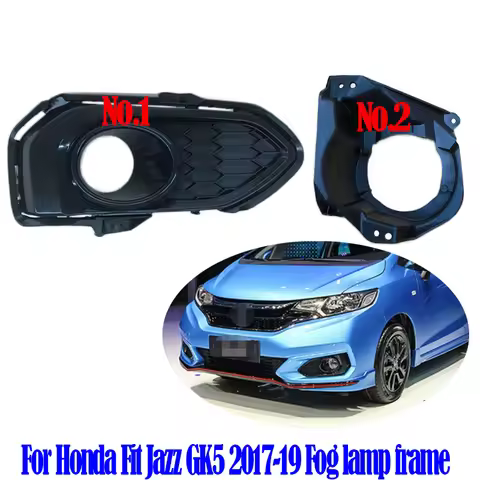 For Honda Fit Jazz GK5 2017 18 2019 Front Bumper Fog Light Cover Foglight Fog Lamp Foglamp Frame Lid