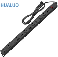 แถบพลังงานติดผนังแบบโลหะเต้าเสียบสายไฟแบบติดตั้งได้12ตัวจ่ายไฟกระแสสลับเต้าเสียบไฟเชื่อมต่ออะลูมิเนี