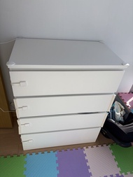 🌟 IKEA Malm white chest of 4 drawers