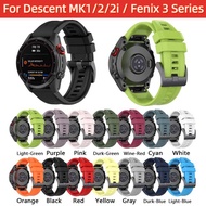 26mm Watch Strap For Garmin Descent mk1 MK2 MK2i Fenix 3 HR Sapphire Quick Fit soild color replace wrist strap