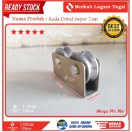 7 cm Super Double Iron Fence Wheels Double Wheels