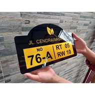 Hmj Acrylic house numbers | 28 x 18 cm