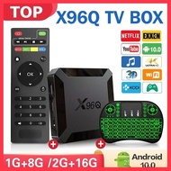 X96Q Tv Box Android 2023 Allwinner H313 Android 10.0 16GB 256GB 2.4G WiFi 4K Smart Android iptv Box with Channels