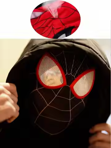 Avenger Superhero Mask Miles Morales Peter Parker Spider Man Iron Spider Cosplay Mask Halloween Part