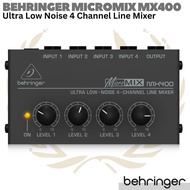 BEHRINGER MICROMIX MX400 4 CHANNEL LINE MIXER | MINI COMPACT PORTABLE