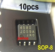 10PCS NJM4580M 4580 SOP8 NJM4580D JRC4580 new and original IC