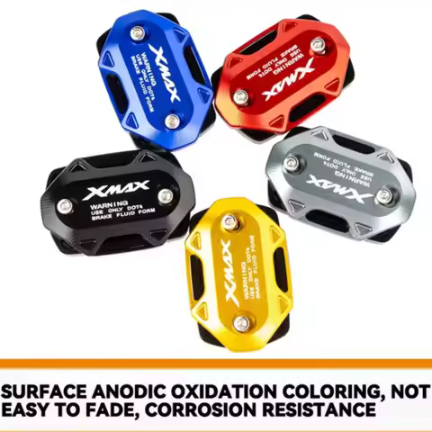 Motorcycle CNC Front Brake Reservoir Fluid Tank Oil Cup Cover For YAMAHA XMAX300 XMAX250 2017-2025 2