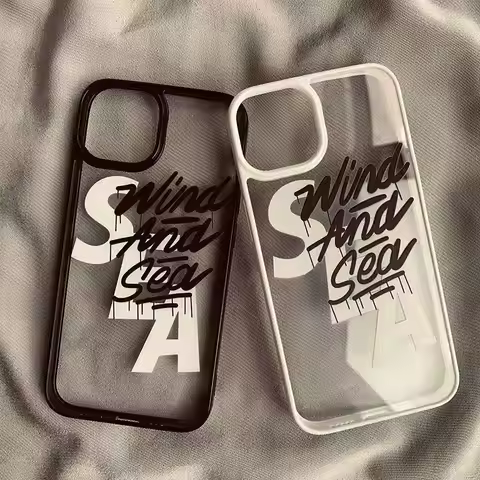 Trendy Brand Creative Graffiti SEA Phone Case For iPhone 17 Air 16 15 14 11 12 13 Pro Max 16 17 Pro 