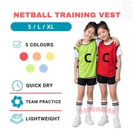 Bib Bola Jaring Set 7pcs Vest Latihan Bola Jaring Netball Training Bibs Set Sport Bib Set