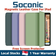 Magnetic Leather iPad Case iPad Cover For iPad 9.7/10.2/10.9/Air 3/Air 4/Pro11/Mini 6 With Pencil Holder/Free Screen Protector/Smart Cover