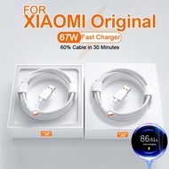 Original 6A สายชาร์จ USB Type C สาย เสียวมี่ MicroUSB/USB C Cable ของแท้ Xiaomi 120W เทอร์โบชาร์จเร็ว รองรับ รุ่น Redmi5plus/4/4A/7A/note3/Mi 13 12T PRO 12 S 11 ultra Poco F5 OPPO Vivo Huawei Samsung