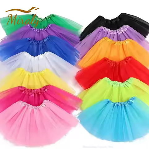 Tutu Skirt Women Girls 80s Vintage Ballet Dance Skirt Layered Short Mini Skirt Vintage Petticoat Lay