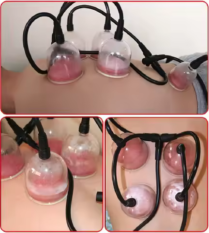 4 Pcs 7.4CM Diameter Hijama Suction Cups For Breast Massage Enlargement Machine Body Vacuum Therapy