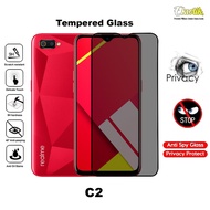ANTI GORES KACA UNTUK REALME C2 CERAMIC MATTE TEMPERED GLASS PRIVASI SPY PELINDUNG LAYAR