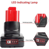 waitley 2 Pack 12V 6A Replacement Battery Compatible with Milwaukee 6.0Ah Power Tools OJKD