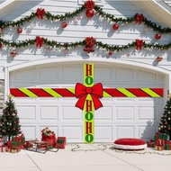 Norme Christmas Garage Door Decorations16.4ft x 8.2ft Christmas Green and Red Garage Door Decoration