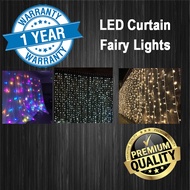 🌞[SG STOCK] Long-Lasting LED Extendable Curtain Fairy Lights | LED Light | LED Curtain 4m x 0.6m/3m 
