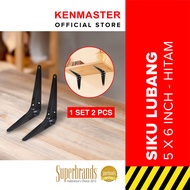 Kenmaster Siku Rak 5 X 6 CM - 1 set isi 2 PCS / SKRK035- Siku Penyangga rak Dekorasi