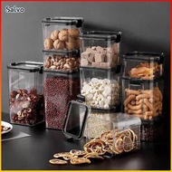 Salvo Airtight Food Storage Container Plastic Transparent Cereal Food Storage Box Kitchen Bekas Maka