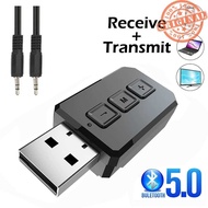 (Hstore7) Vikefon USB Bluetooth 5.0 Transmitter Receiver Audio Adapter - RT02