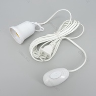E27 Lamp Base with 4M Power Cord Independent Push Button Switch US Plug E27 Lamp Holder 220V Screw S