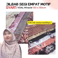 PROMO jilbab segi empat motif syari umama 130 x 130cm / Kerudung Motif
