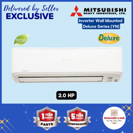 Mitsubishi Split Type Wall Mounted Eco Smart Deluxe Inverter Air Conditioner Natural Solar Filter Fuzzy Auto Mode 24 Hour ION Aircon 2.0HP (SRK18YN-S/SRC18YN-S)