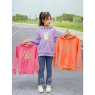 6-9 Years Old Children's Suits/trendy viral Children's Suits/girls hoodie bunny word print Sets/Whol