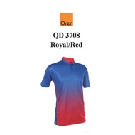 Oren Sport QD3708 Royal/Red Quick Dry Polo Dri Fit Sublimated Jersey Microfiber Unisex NTMY.os