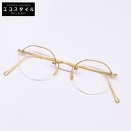 Ayame CP RW 黃K金鈦金屬皇冠褲型無框眼鏡/眼鏡 47□21 [二手]