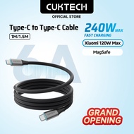 CUKTECH 240W 6A Braided Magnetic Cable Type-C to Type-C Fast Charging Cable Xiaomi 120W PD3.1 Superc