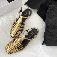 New store openingJOZHAMTA Size 34-40 Womens Gladiator Genuine Leather Sandals T-STRAP Woven Summer S