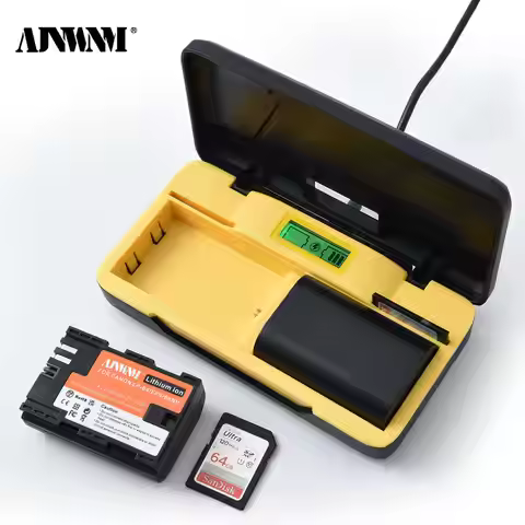 LP E6D AJNWNM 2850mAh Camera Battery with LED Dual Charger Compatible with Canon PowerShot A530 A540