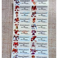 Tobot Label name sticker label name waterproof