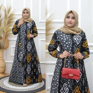 New Gamis Batik Wanita / Gamis Batik Jumbo / Gamis Batik Kombinasi