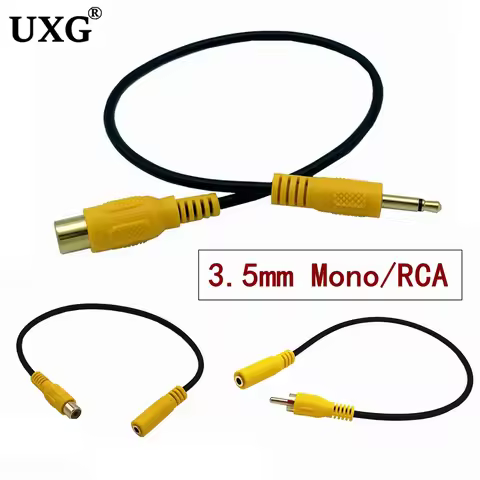 1pcs 3.5mm Mini Mono 1/8 inch 3.5mm plug Male to RCA Female Video M F Cable for Car DVR Camcorder Ca