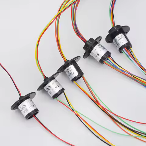 2/4//6/8/12/18 Channel Micro Rotate Slip Ring 2A Diameter 12.5mm For RC Excavator Model DIY PTZ Gimb