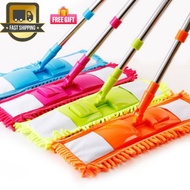 Magic Microfiber Noodle Dust Mop Floor Easy Clean Rotating Head